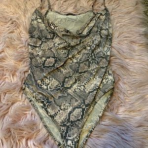 Snake Print Body Suit